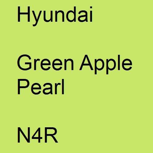 Hyundai, Green Apple Pearl, N4R.